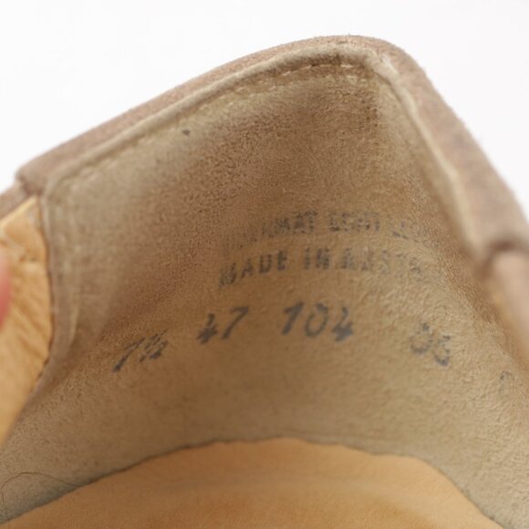 Paul Green Womens Nola Slip On Shoes Size 10 Tan Suede Rose Gold Low Wedge Bows - Picture 13 of 15